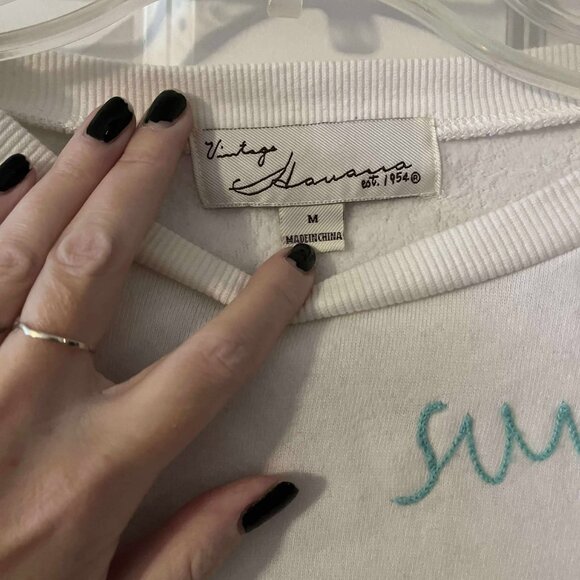 Vintage Havana Crew Neck Long Sleeve Size Medium - Picture 5 of 6